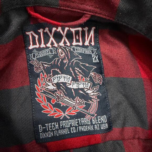 Dixxon Flannel Company Fifty Fifty Button Shirt Men's 2XL Red Buffalo Plaid - Picture 5 of 9